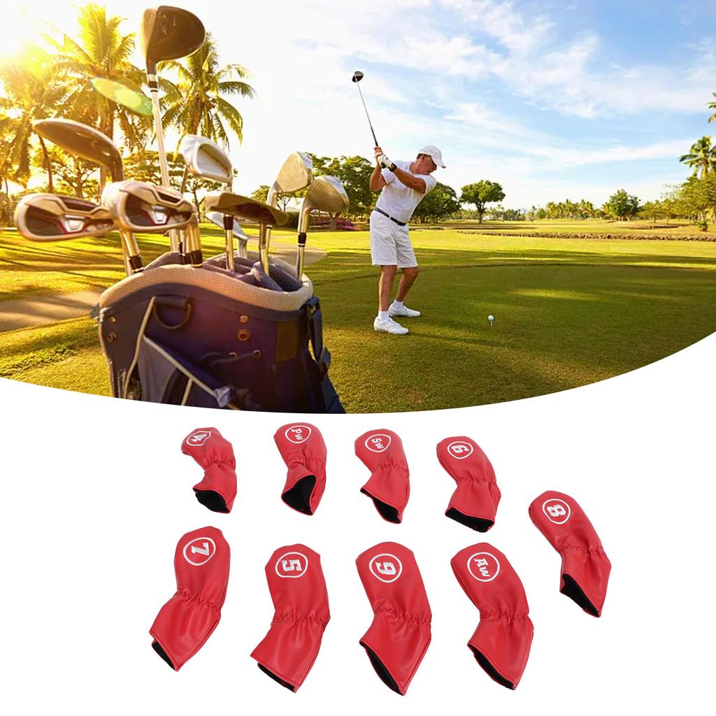 9Pcs Iron Head Cov s PU Wat proof Headcov s for Right Left Handed Lov s
