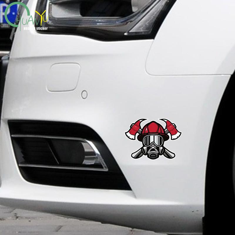For Rescue Fireman Department Suitable For VAN RV SUV Car Stickers Decals Waterproof Occlusion Scratch