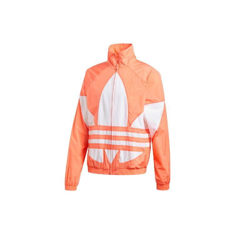Adidas Originals Trefoil Zip-Up Track Jacket Men Outerwear Orange FM9890