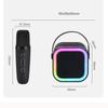 K12 Mini Wireless Bluetooth Portable Speaker with Integrated Microphone Home Karaoke System Family Outdoor Audio Device