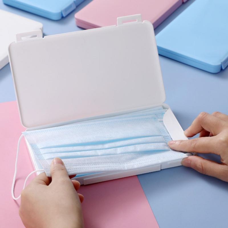 Mask Storage Box Packaging Dustproof Mask Case Face Mask Holder Safe No Pollution Disposable Mask Box Organizer Household Tools