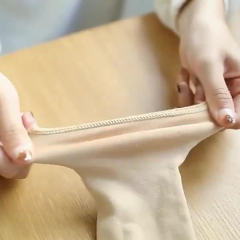 5 Paar Winter Warme Einfarbige Damen Socken Verdicken Thermosocken Wolle Kaschmir Schwarz Haut Nahtlose Schneesocke Samt Unisex Socken