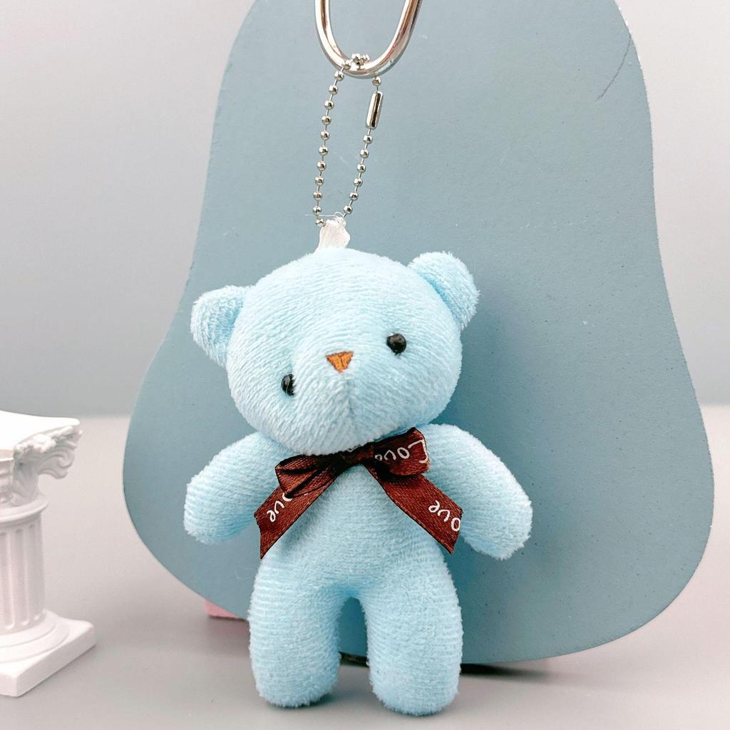 Portachiavi Ciondolo Tuta Peluche Orsacchiotto - Piccolo Giocattolo Regalo
