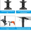 Weatherproof Pipe Adapter Stand For Internet Antennas 360 Degree Adjustable Mounting System For Fixed Wireless Terminals