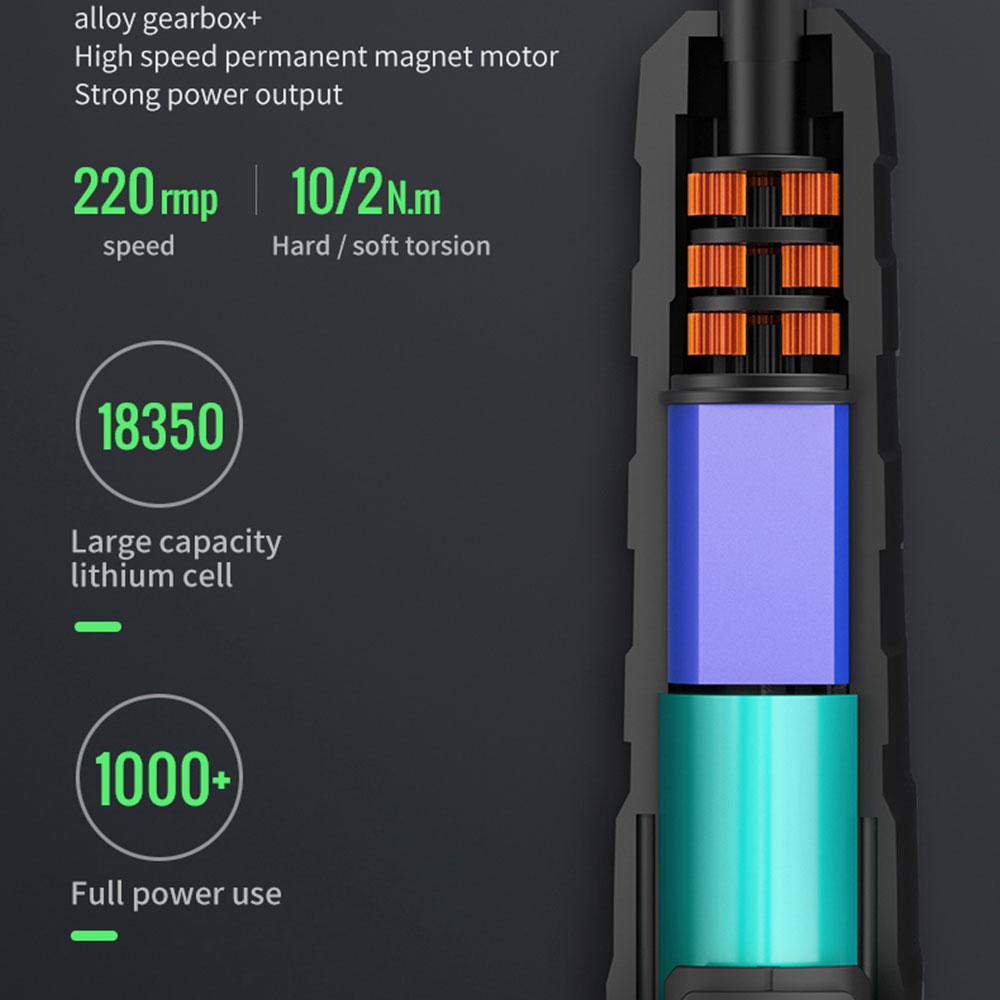 NANWEI Electric Screwdriver Rechargeable Automatic Screwdriver Hand Drill Multi-function Electric Batch Tool 4V