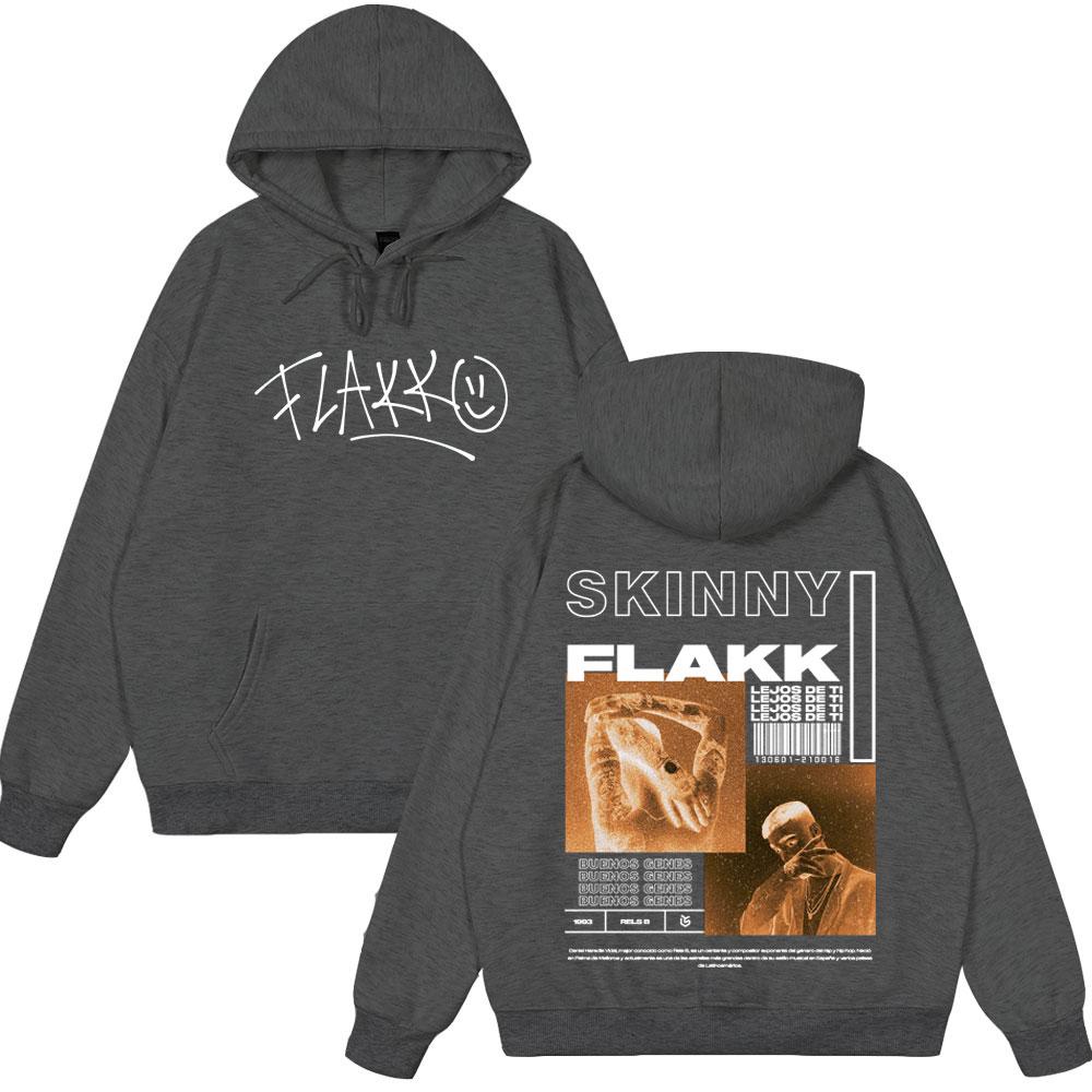 Rapper Rels B Skiny Flakk Album Gothic Hoodies Men Women Fashion Hip Hop Hooded Sweatshirts Oversized Long Sleeve Pullovers