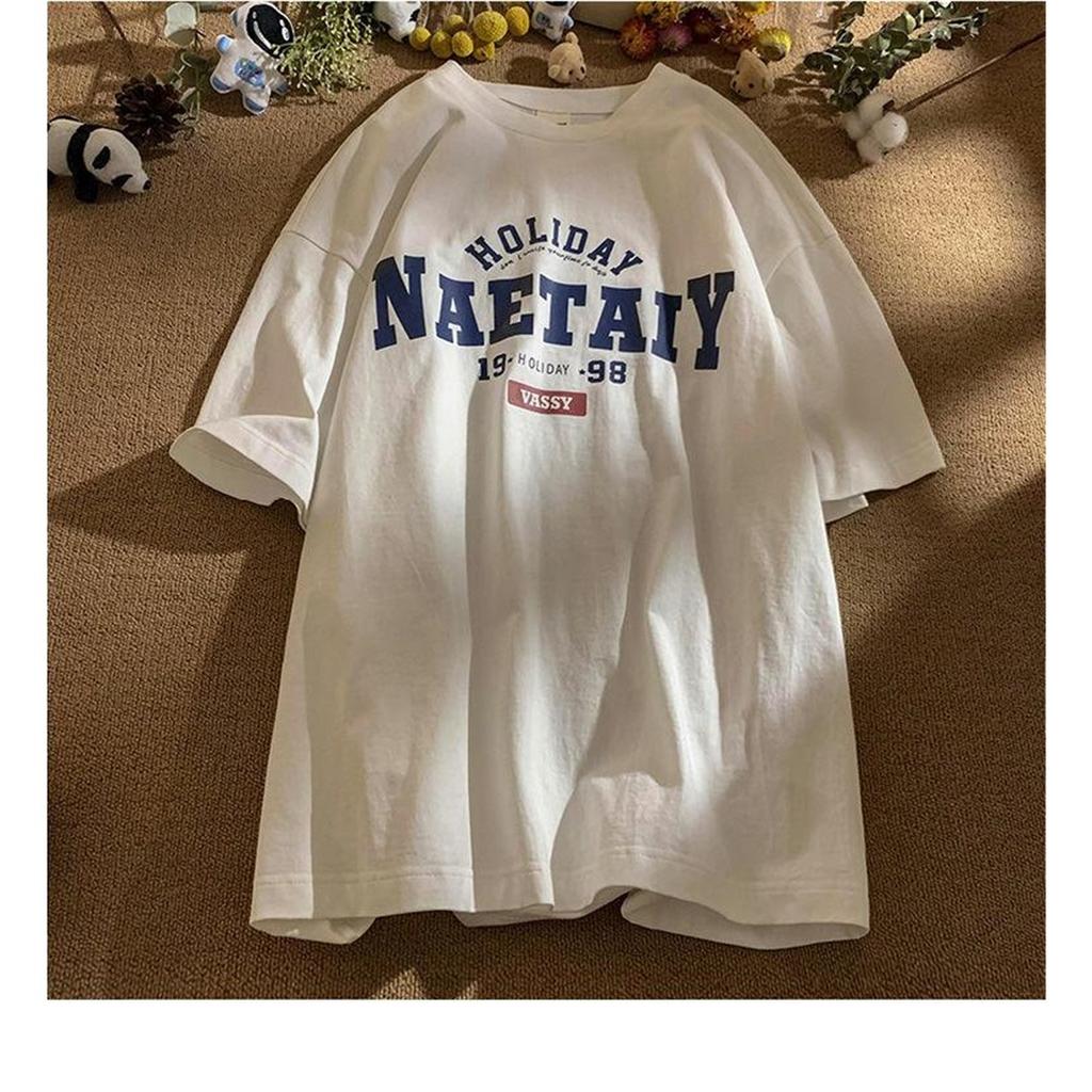 Short Sleeved Men And Women Simple Loose All Match T Shirt Oversized Cotton Streetwear T Shirt Harajuku Men Clothing Y2k Clothes Graphic T Shirts