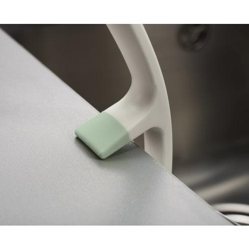Joseph Joseph Edge Dish Brush, Sage Green/Light Gray, 29cm Deep X 7cm Wide X 5cm High, Standable, Dishwasher Safe, 851651 [Authentic]