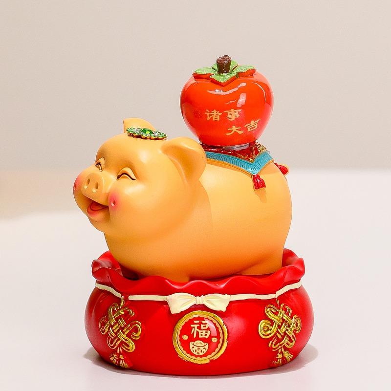 A Pig-shaped Figurine As A Gift for Housewarming or Office Opening, Designed To Bring Good Luck and Success.