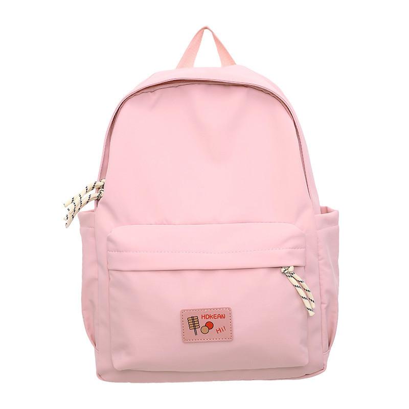Practical Nylon College Backpack For Girls And Boys With Compact Design And Soft Straps
