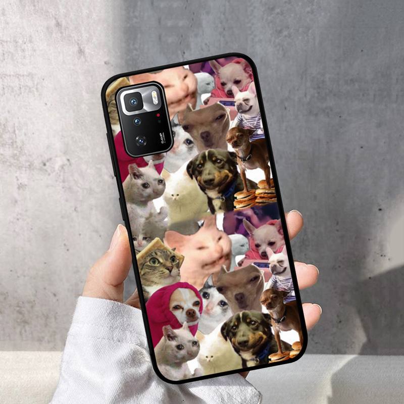 Husă Telefon Meme Pisică Plângând Pentru Redmi Note 10 9 8 6 Pro 8T 5A 4X X 5 Plus 7 7A 9A K20