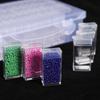 Label Stickers Diy Art Craft Jewelry Nail Art Storage Containers Transparent Mini Plastic Diamond Painting Boxes