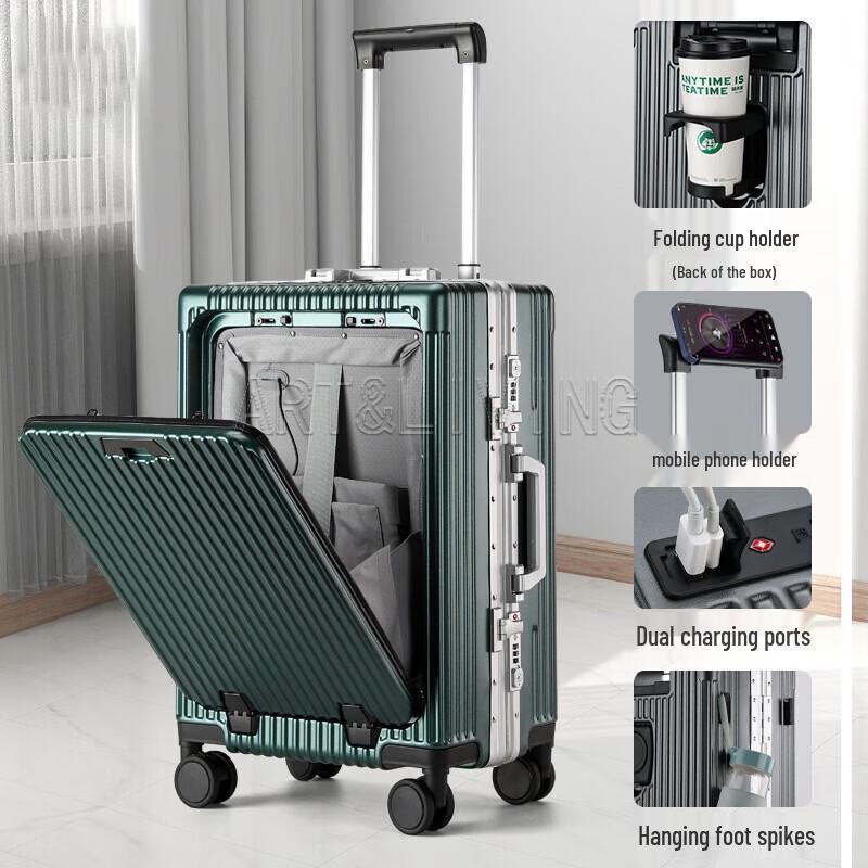 ART&LIVING Business Front-Opening Travel Suitcase