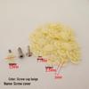 Decorative Plastic Screw Caps for Furniture and Wardrobes - Three-in-One Design