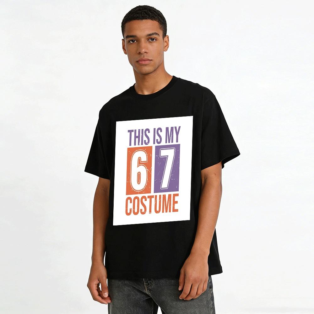 This Is My 67 Costume Funny Halloween Graphic Tee For Adults Pure cotton T-shirt