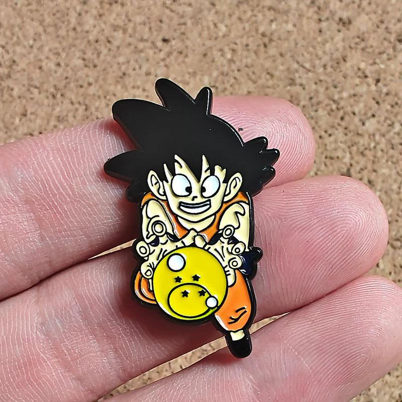 Anime Dragon Ball Enamel Pins Goku Dragon Super Saiyan Brooches Backpacks Clothing Jewelry Metal Badge Accessories Gifts