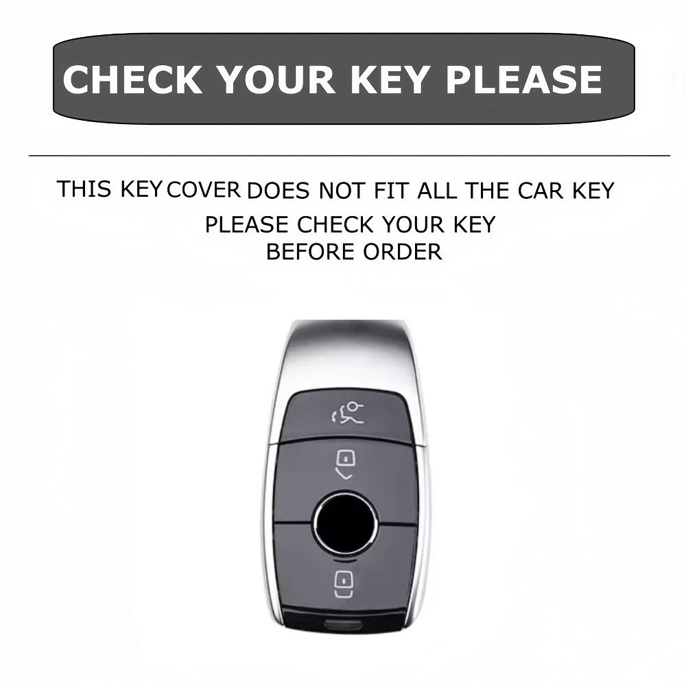 Fashion Metal Car Remote Key Case Cover Shell For Mercedes Benz A C E S G Class GLC CLE CLA GLB GLS W177 W205 W213 W222 X167 AMG