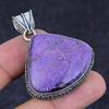 Purpurite Gemstone 925 Sterling Silver Jewelry Pendant 1.97"