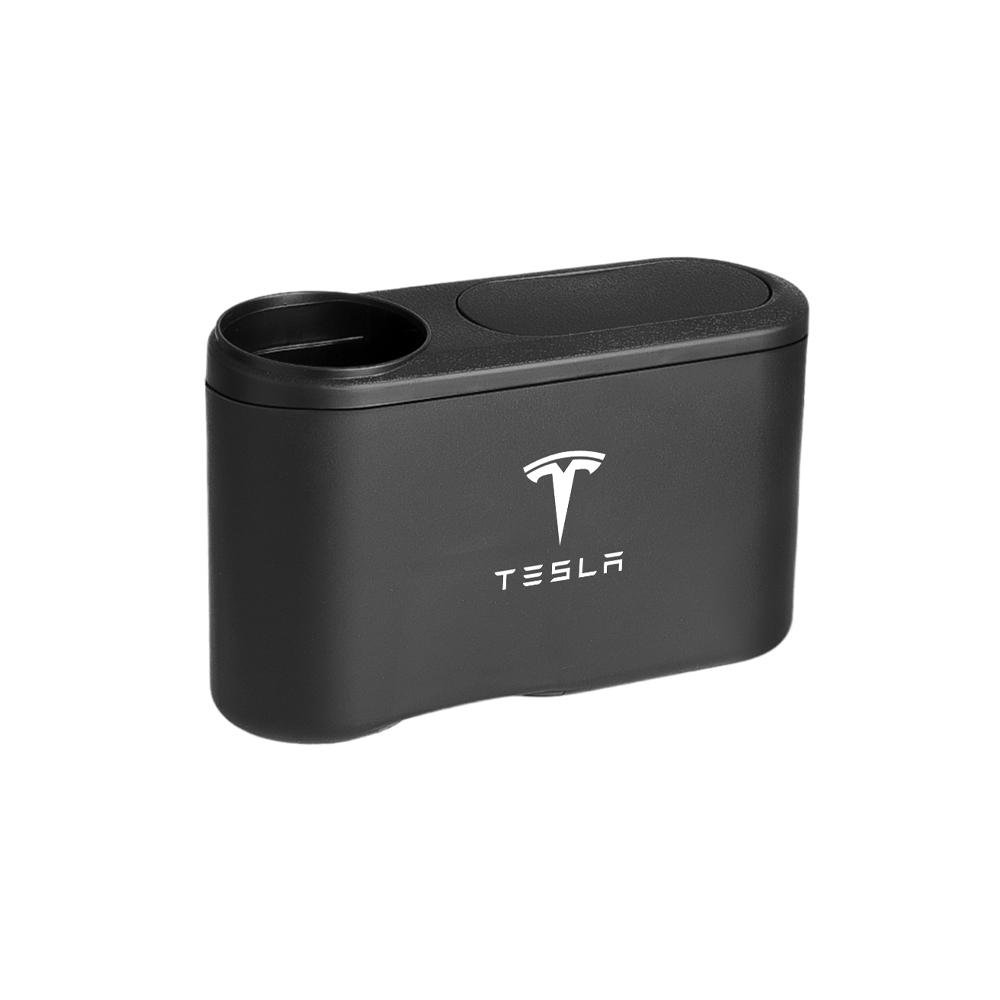 Car Trash Can Side Door Seat Back Hanging Trash Storage Bin For Tesla Model 3 Cybertruck Coil Model S X Model Y Roadster SpaceX