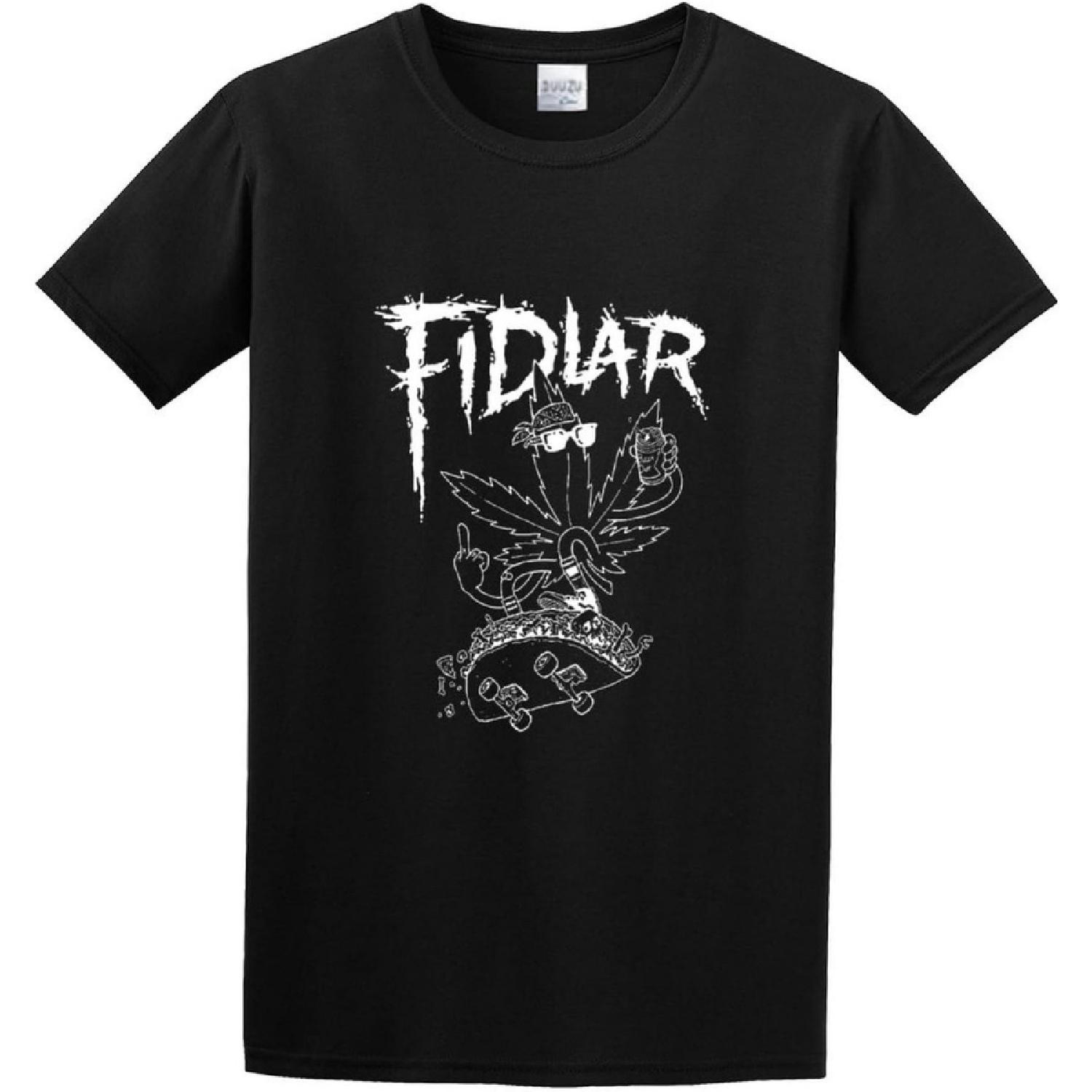 UUS HOMME Men s T-Shirt Feel Soft Fidlar Punk Rock Hand wash Recommended Black S