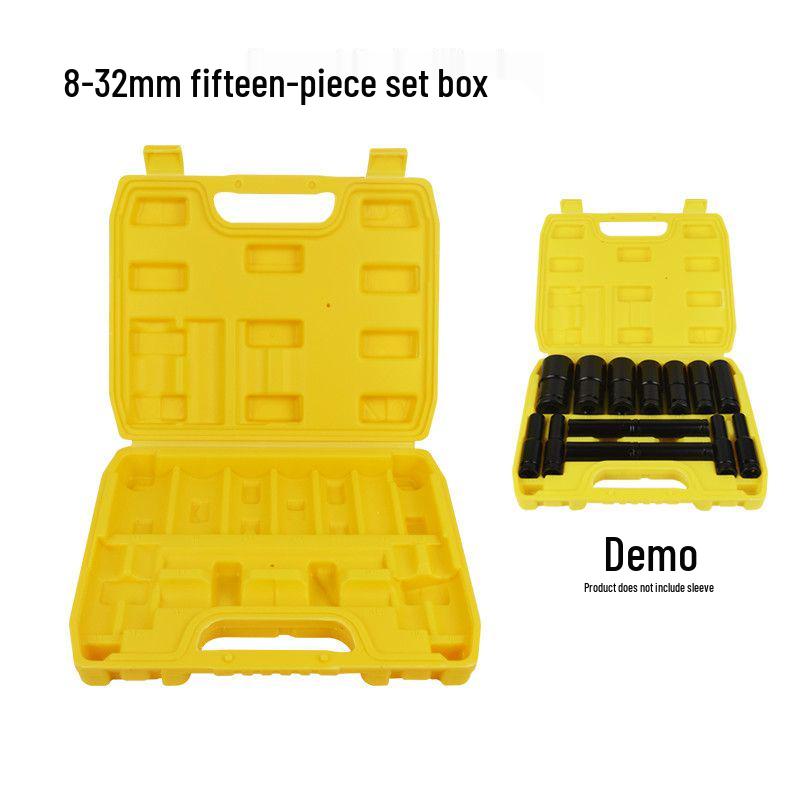 Multifunctional Large Handheld Plastic Socket Tool Box - Industrial Grade for Car & Household Use