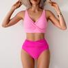 2026 New European Style High Waist Bikini, Sexy Separated Swimwear Set for Women