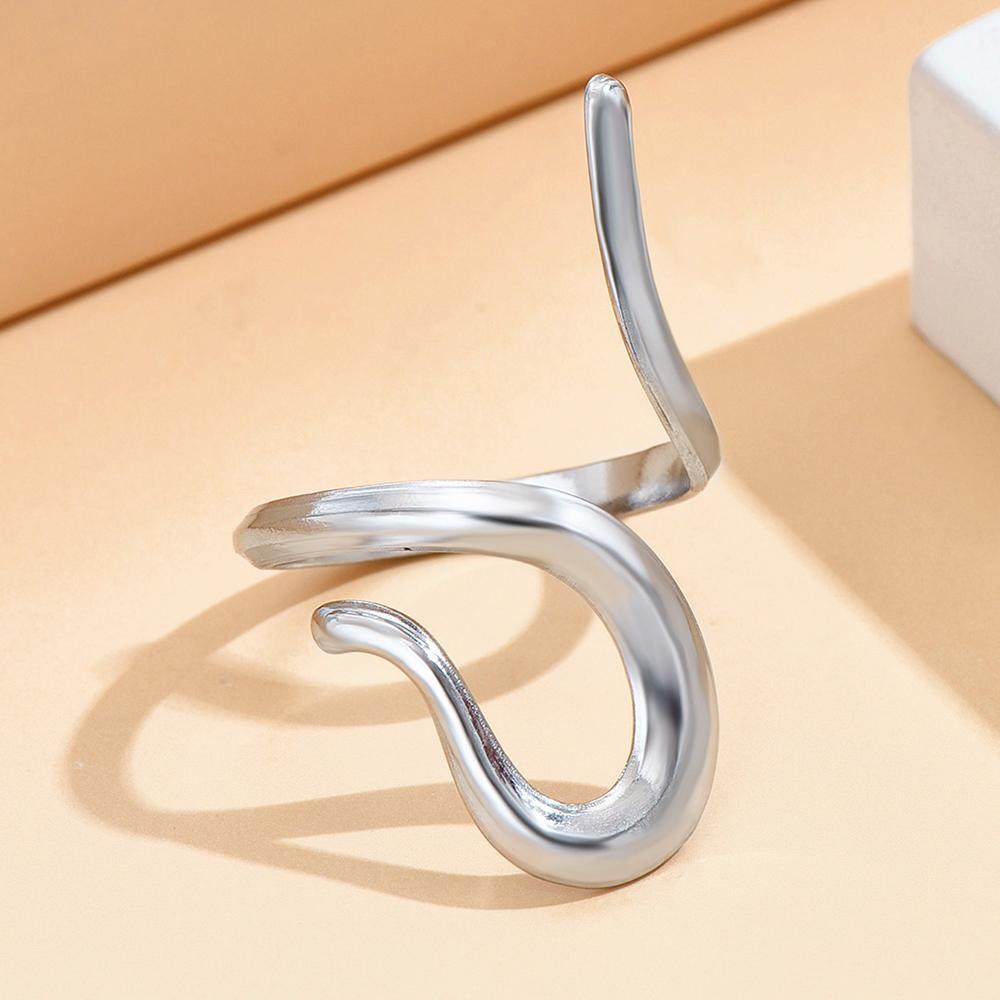 

Stainless Steel Gold Color Rings for Women Men 2025 Colorfast Popular Party Personalized Exaggerated Charms Zircon Gifts