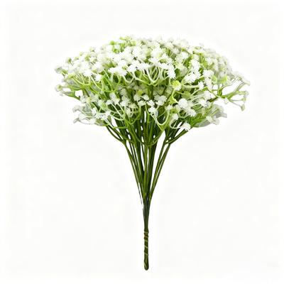 Artificial Baby's Breath Bouquet - Fake Flowers for Wedding Decor & Photo Props