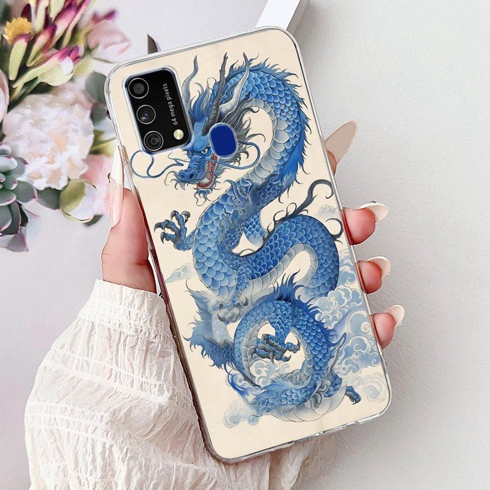 Cute Cat Caroon Cover For Samsung Galaxy A21s Case Soft Silicone Fundas Phone Cases For Samsung A 21s  A21s SM-A217F Full Bumper