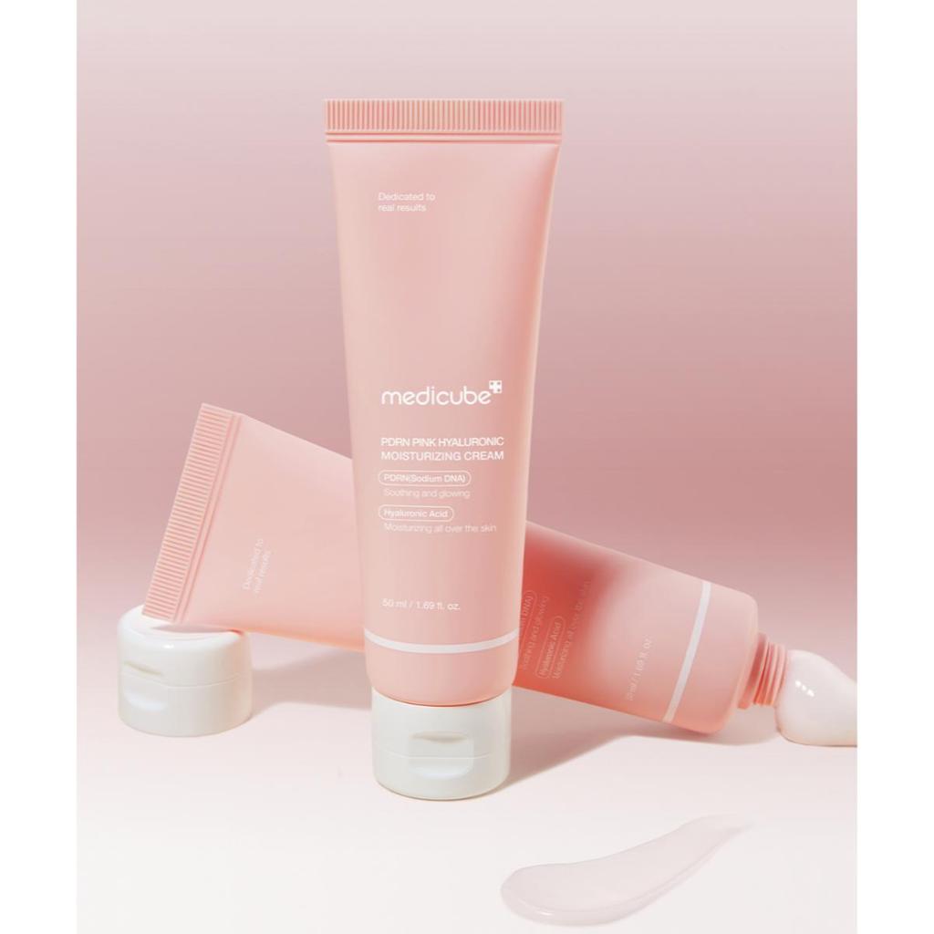 Medicube Crème hydratante hyaluronique rose PDRN 50 ml