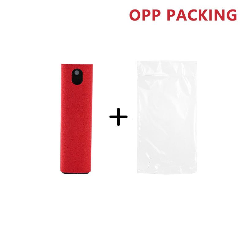 Portable 2 In 1 Phone Screen Cleaner Spray Dispensing Bottle Screen Cleaner Tool Soft Phone Pc Clean Polishing Cloth Glass Clean