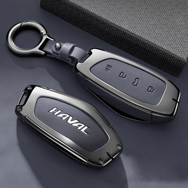 Custodia Portachiavi Auto in Lega di Zinco per HAVAL DARGO Hover H7 2025 2026 Portachiavi Copertura Telecomando Guscio Anello Supporto Portachiavi Accessori