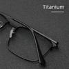 High Quality Ultralight Retro Pure Titanium Metal Anti Blue Light Reading Glasses For Men'S Square Presbyopia Glasses