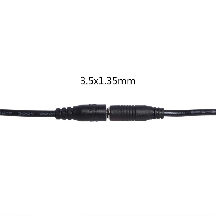 3.5 x 1.35mm Female to Male CCTV Connector Cord Power Extension Line for Fan