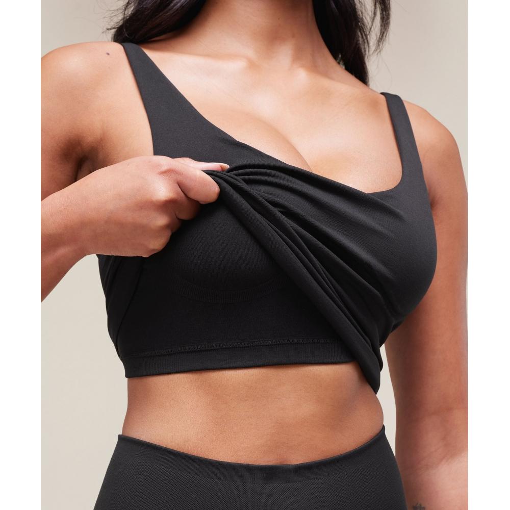 Gymshark Soft Sculpt Shelf Tank Black B3b9b Bb2j