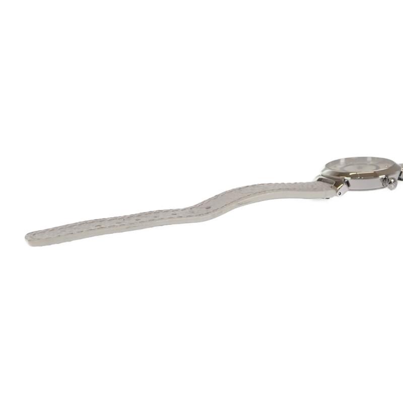 Louis Vuitton Q12MGZ Zegarki Stal nierdzewna/skóra Damski biała tarcza