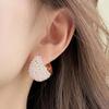 Light Luxury High-end Pearl Earrings Light Luxury Temperament Design Earrings Retro Double-sided Ear Buckle Earrings