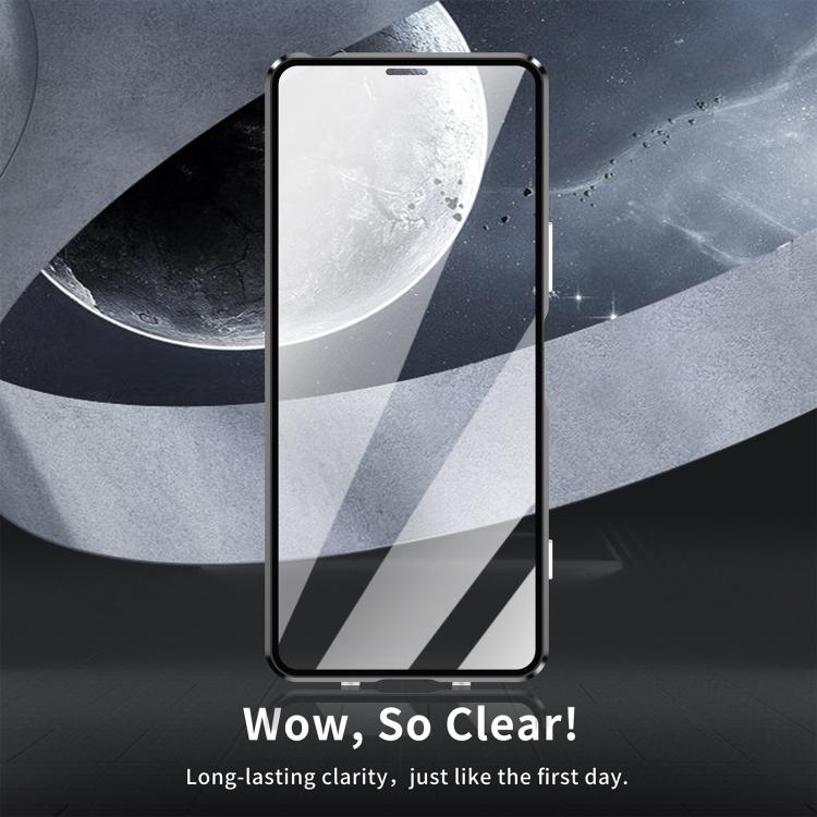 For Sony Xperia 1 IV HD Magnetic Metal Tempered Glass Phone Case