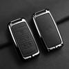 Zinc Alloy+Leather Car Key Case Cover Keychain Holder Shell For Land Rover Range Rover Sport Velar Evoque Freelander2 Discovery