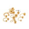 Golden Steel Spherical Personality Ring For Women Large Small Ball Design High End Minimalist Niche Accessory