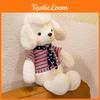 White Dog Cartoon Animal Stuffed Plush Toy Scarf Doll Children Gifts Birthday