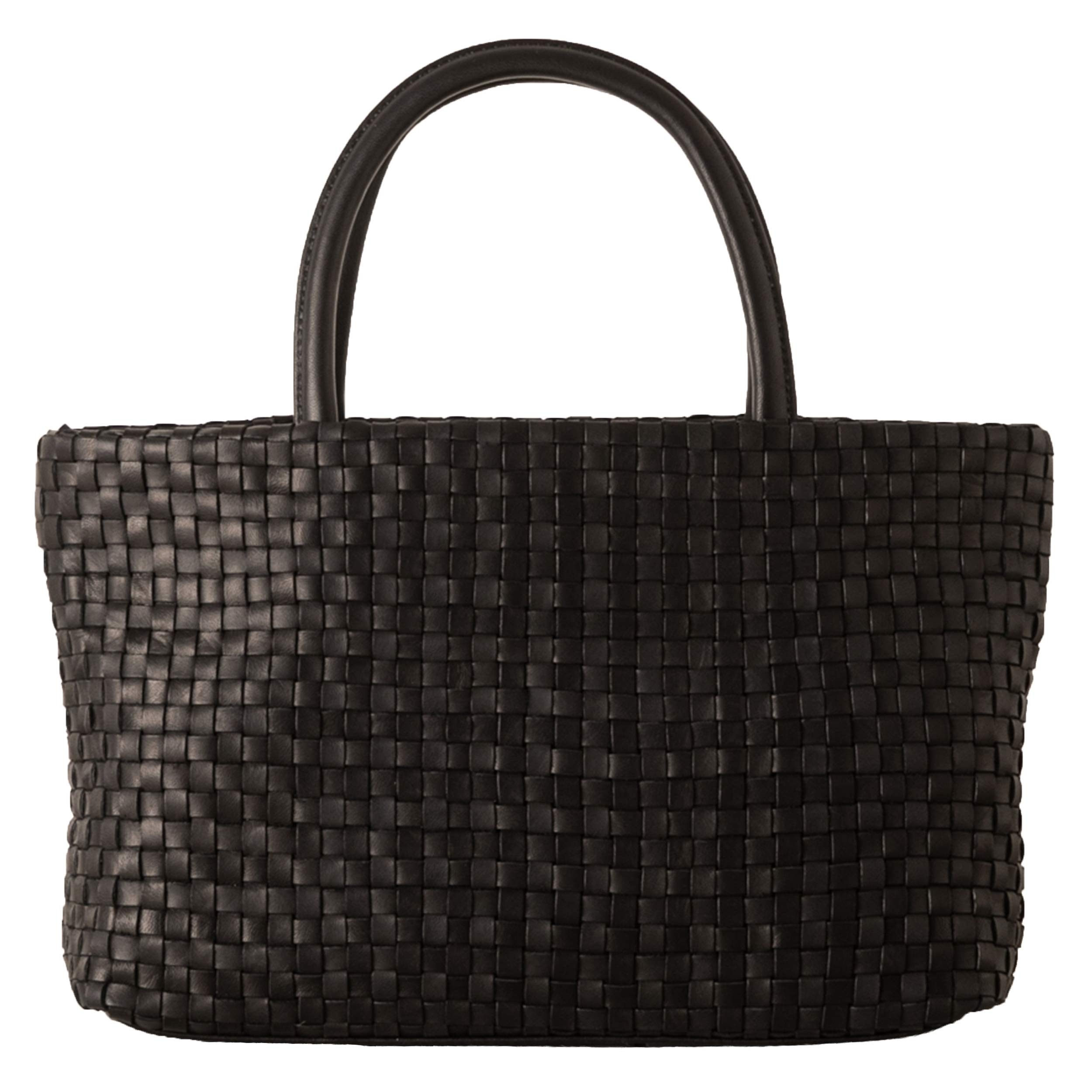 

BAG since Imai Bag totrue Genuine Horse Leather Handbag Braided Mesh Elegant Daily [IMAI 1977] Women s (33162 Black) чорний