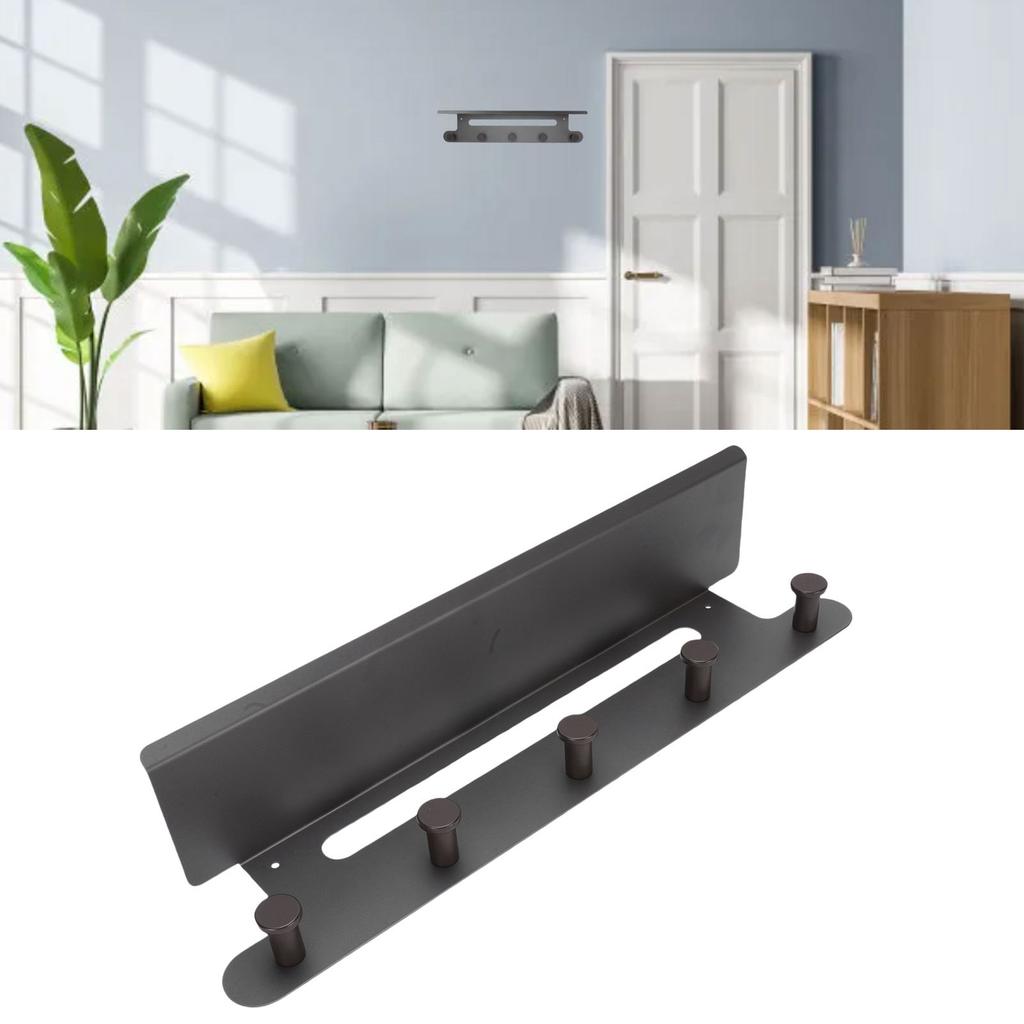 Wall Mount Clothing Rack with Board Hanging Storage Shelf Coat   for Home Entryway Bedroom Bathroom