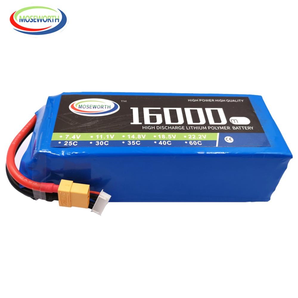 7.4V 11.1V 14.8V 18.5V 22.2V 2S 3S 4S 5S 6S 10000 12000 16000 22000mAh 25C RC LiPo Battery RC Car Agricultural Spraying Drone