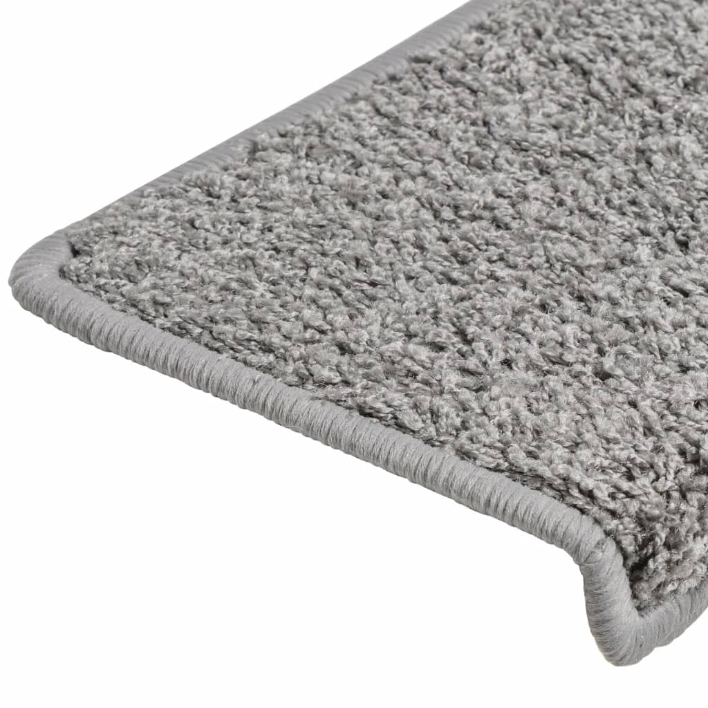 Stair Treads 10 Pcs. 65 X 21 X 4 Cm Gray Rectangular Edge