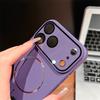 Ultrathin PC Metal Ring Magnetic For Magsafe Matte Case For iPhone 17 16 15 14 13 12 11 Pro Max Glass Lens Protection Hard Cover
