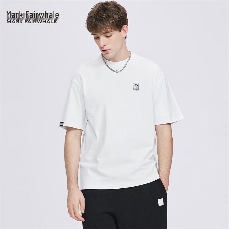 Mark Huafei Men's 10A Antibacterial Embroidered Short Sleeve T-Shirt