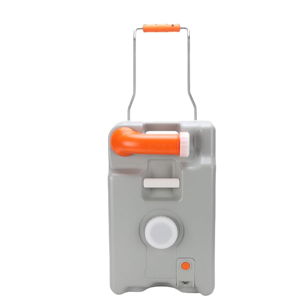 6.6 Gallon Portable Water Holding   with Large Wheel Metal Handle Water Inlet Rotating Spout Water Storage Container for RV Camping