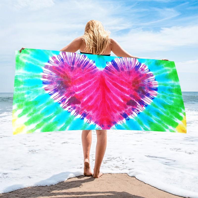 Ultra Absorbent Microfiber Beach Towel With Sea Turtle Print Quick Dry Large Size 70x140cm Pool Vacation Travel