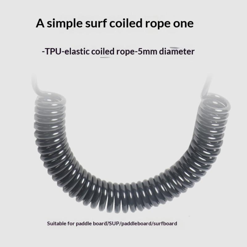 1Pc Surf Sup 10 Feet Ankle Leash Surfing Elastic Coiled Stand UP Paddle Board Leg Rope Surfboard Ankle Leash Surfing Accessories